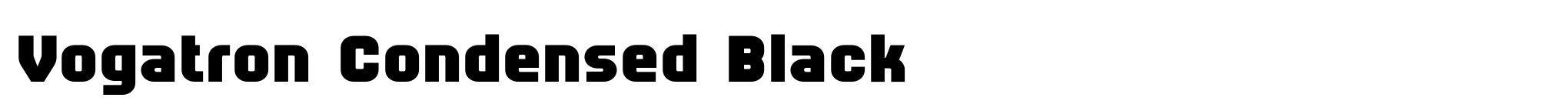 Vogatron Condensed Black image
